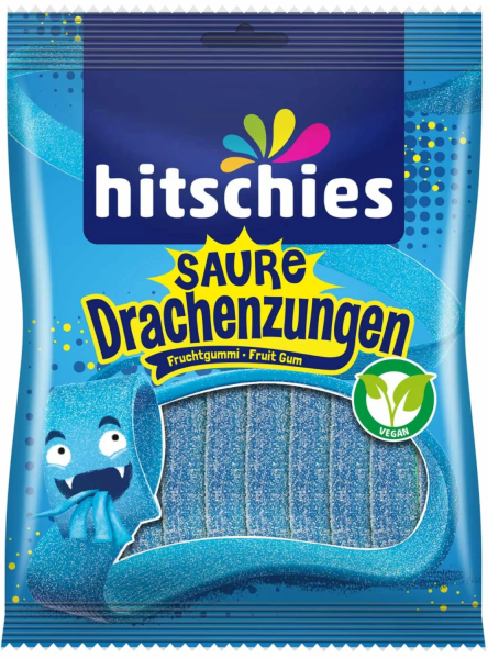 hitschies - Saure Drachenzungen Blau 125g